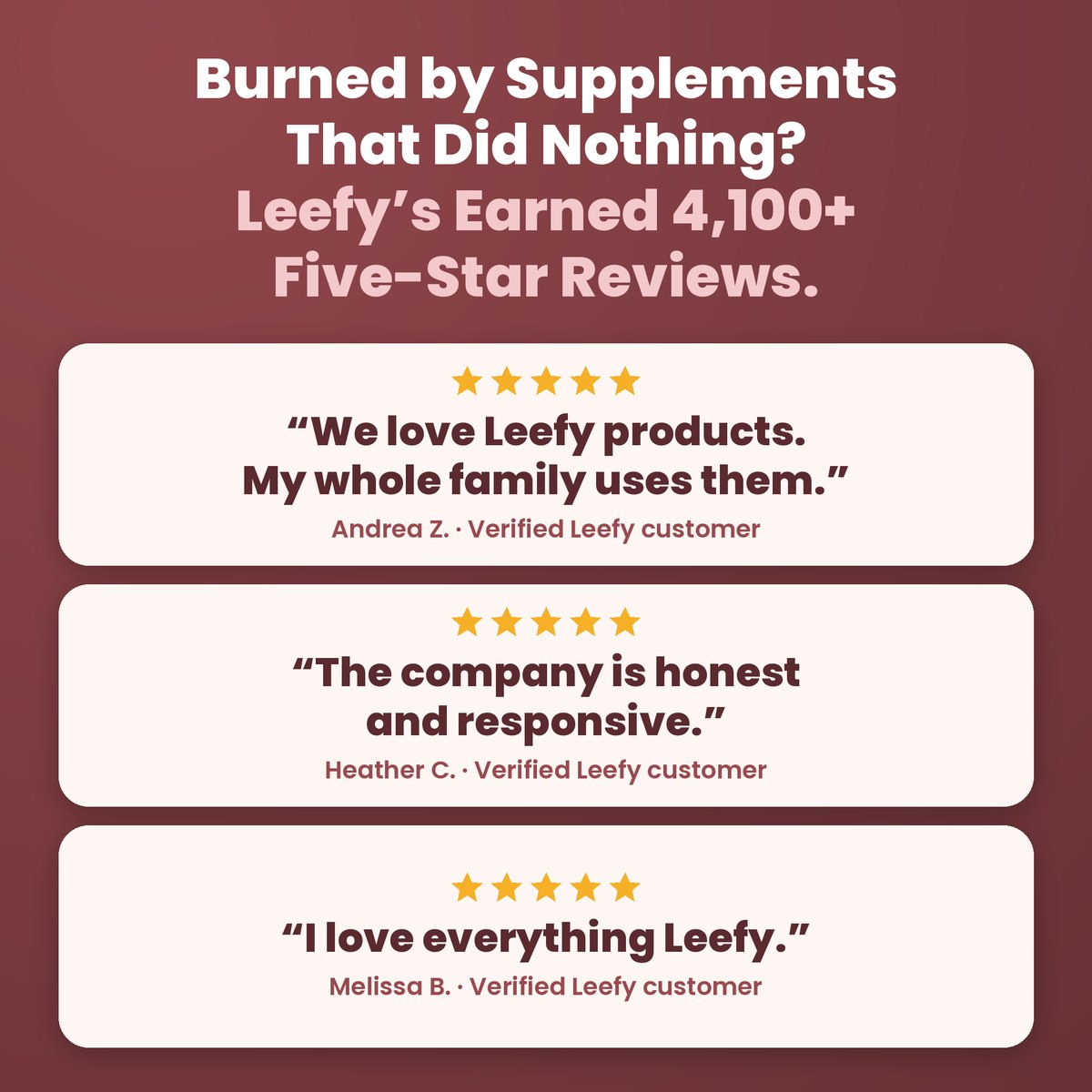 What Leefy customers say