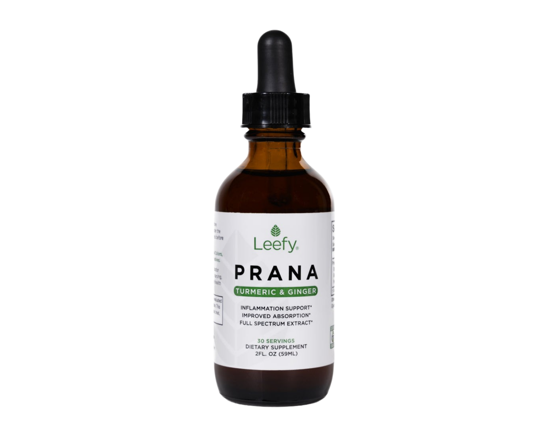 PRANA by Leefy Organics | Turmeric, Ginger, Black Pepper Tincture