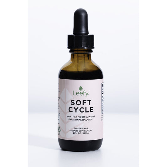 Soft Cycle 2 fl oz amber dropper bottle, front label