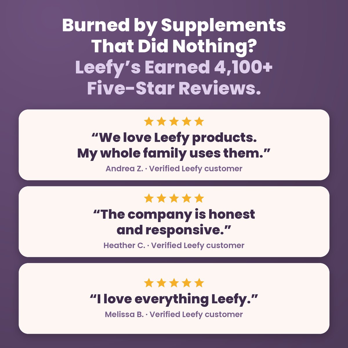 What Leefy customers say